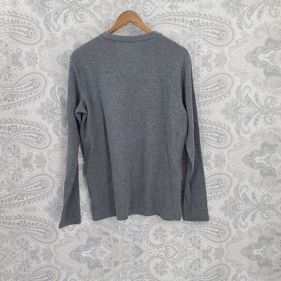 G.H. Bass thermal/waffle men's Grey pullover Gorpcore coast to coast Size Small - Picture 2 of 7